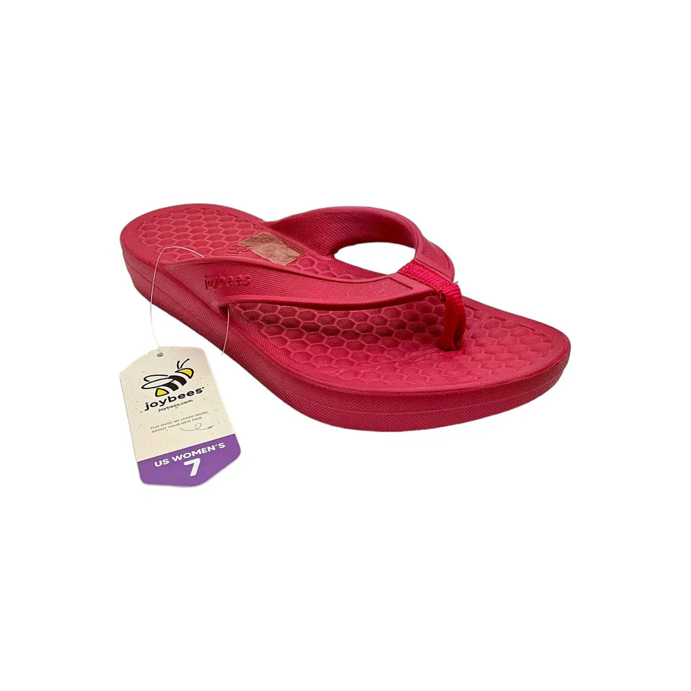 Joybees Varsity Women's Flip-Flop Hot Pink - Medium